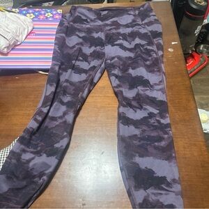 Women Purple Tie-Dye Leggings